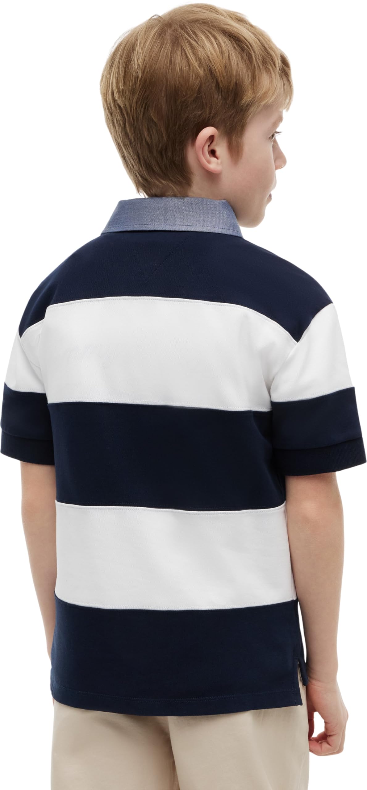 Tommy Hilfiger Jungen Contrast Collar Rugby Polo Ss Kb0kb10473 Andere Poloshirts