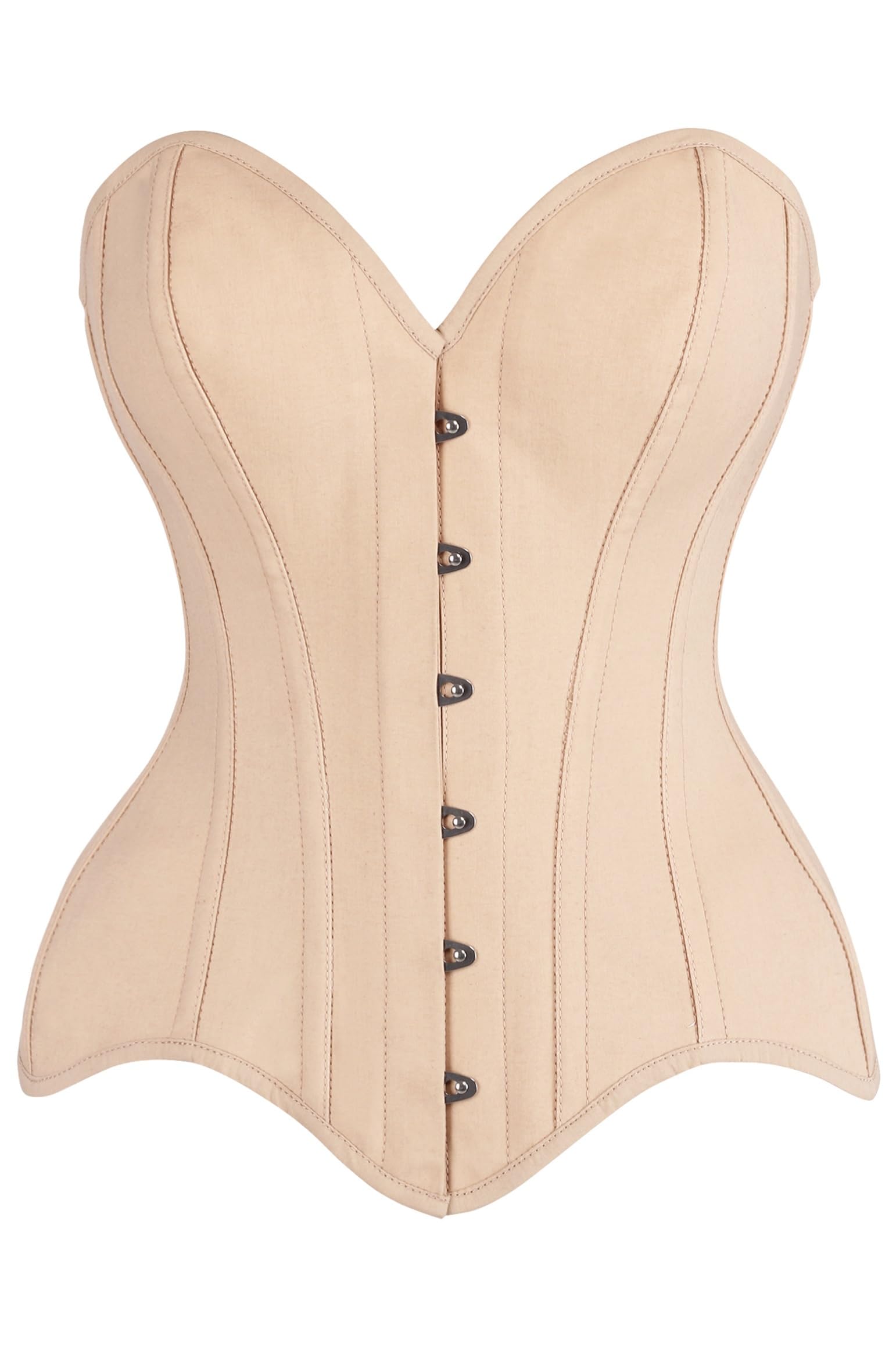 Daisy corsets womens Daisy Corsets Tan Cotton Steel Boned Overbust Corset Bustier Top Cincher Waist Trainer