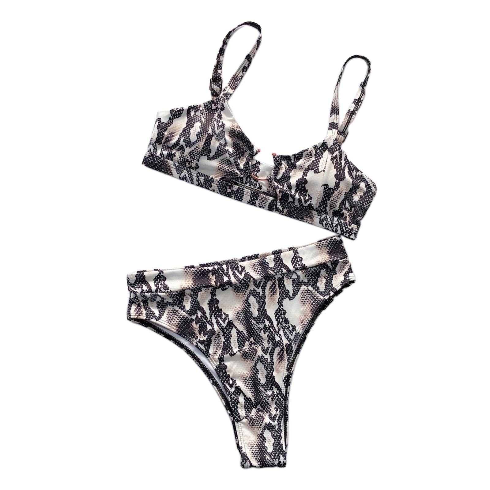 Bikini Set Two Pieces Swimwear Beach Bathing Suit Beachwear Serpentine_XL-Clothing, Shoes & Accessories - Womens Clothing - Swimwear-image-37