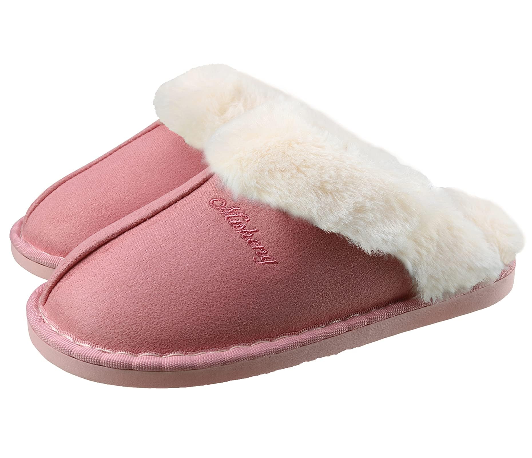 Inverno Pantofole Scamosciate da Donna Morbido Antiscivolo Scarpe Caldo Peluche Uomo Accogliente Memoria Schiuma Pantofole da Casa 34-45EU