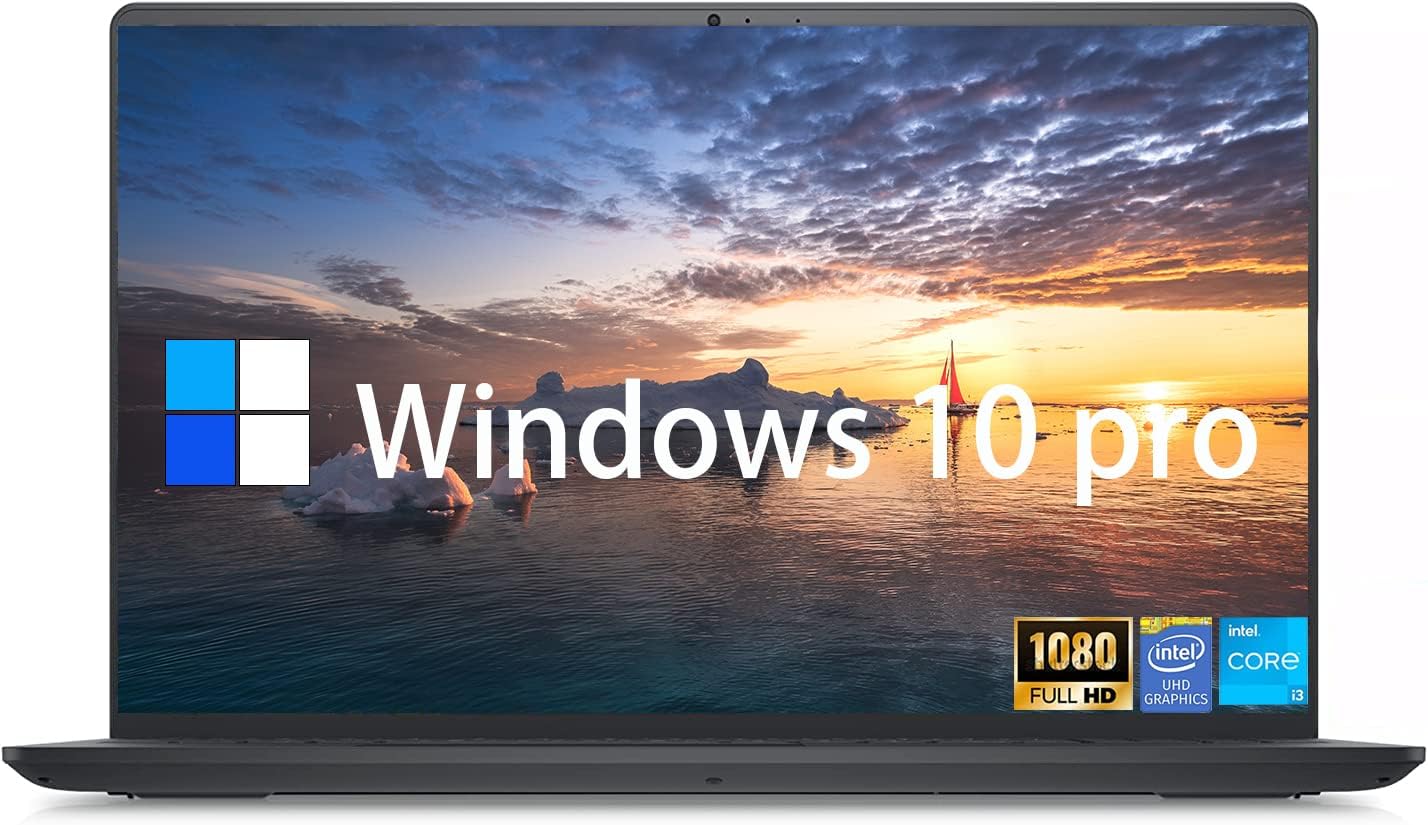 Dell Inspiron 3000 Business Laptop, 15.6''FHD Display, 11th Gen Intel Core i3-1115G4, Windows 10 Pro, 16GB RAM, 1TB HDD, HDMI, Wi-Fi, Bluetooth, Intel UHD Graphics, Long Battery Life, Carbon Black