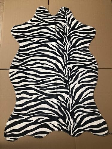 Miniatura 9 de Alfombra con estampado de vaca, 43.3 in x 29.5 in, alfombra de piel de vaca, alfombra de impresión animal para sala de estar dormitorio