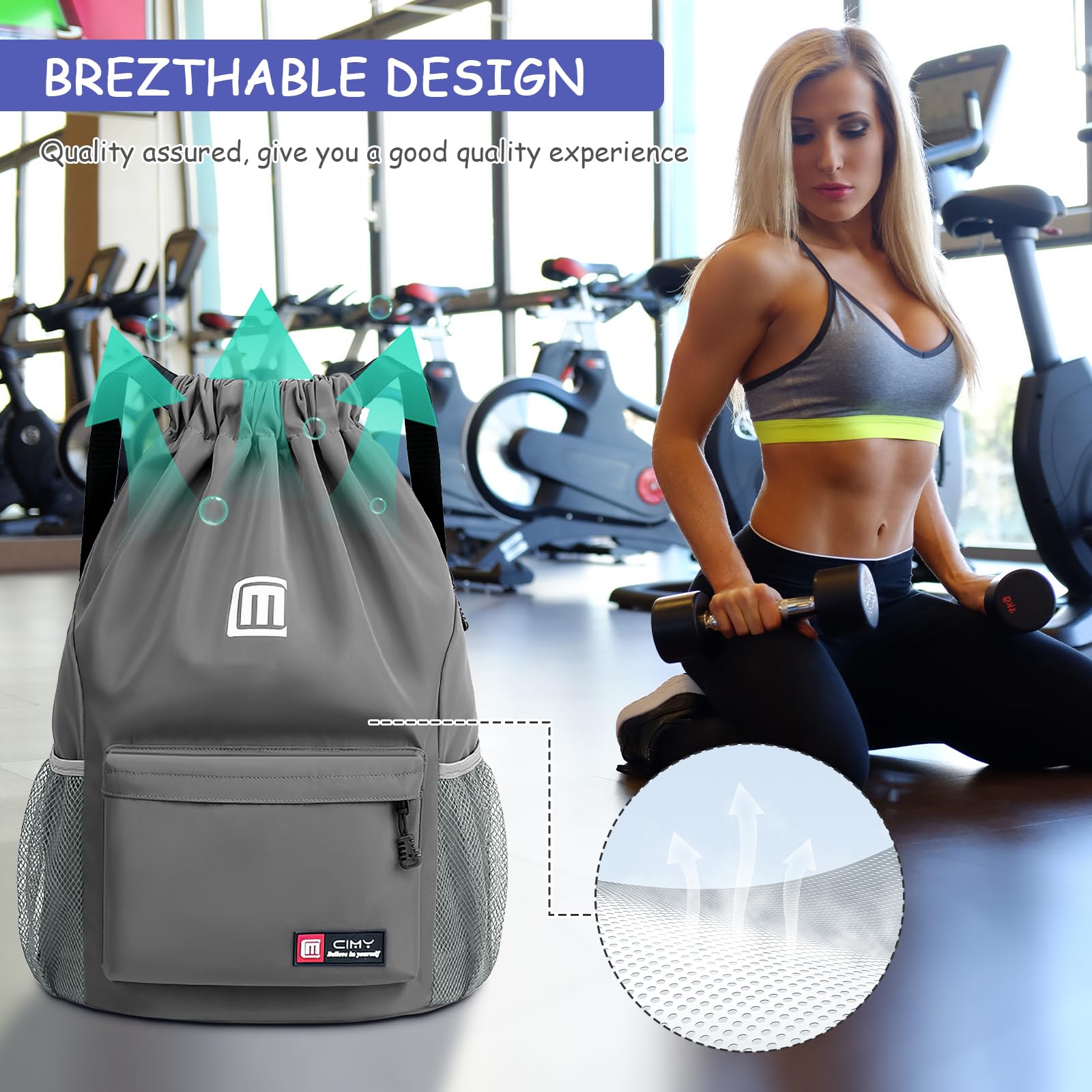 Fadeeg Sacca Sportiva,Unisex Sacchetto Sportivo Borsa Con Coulisse Sacca Palestra Sacchetta Sportiva Per Bambini E Adulti