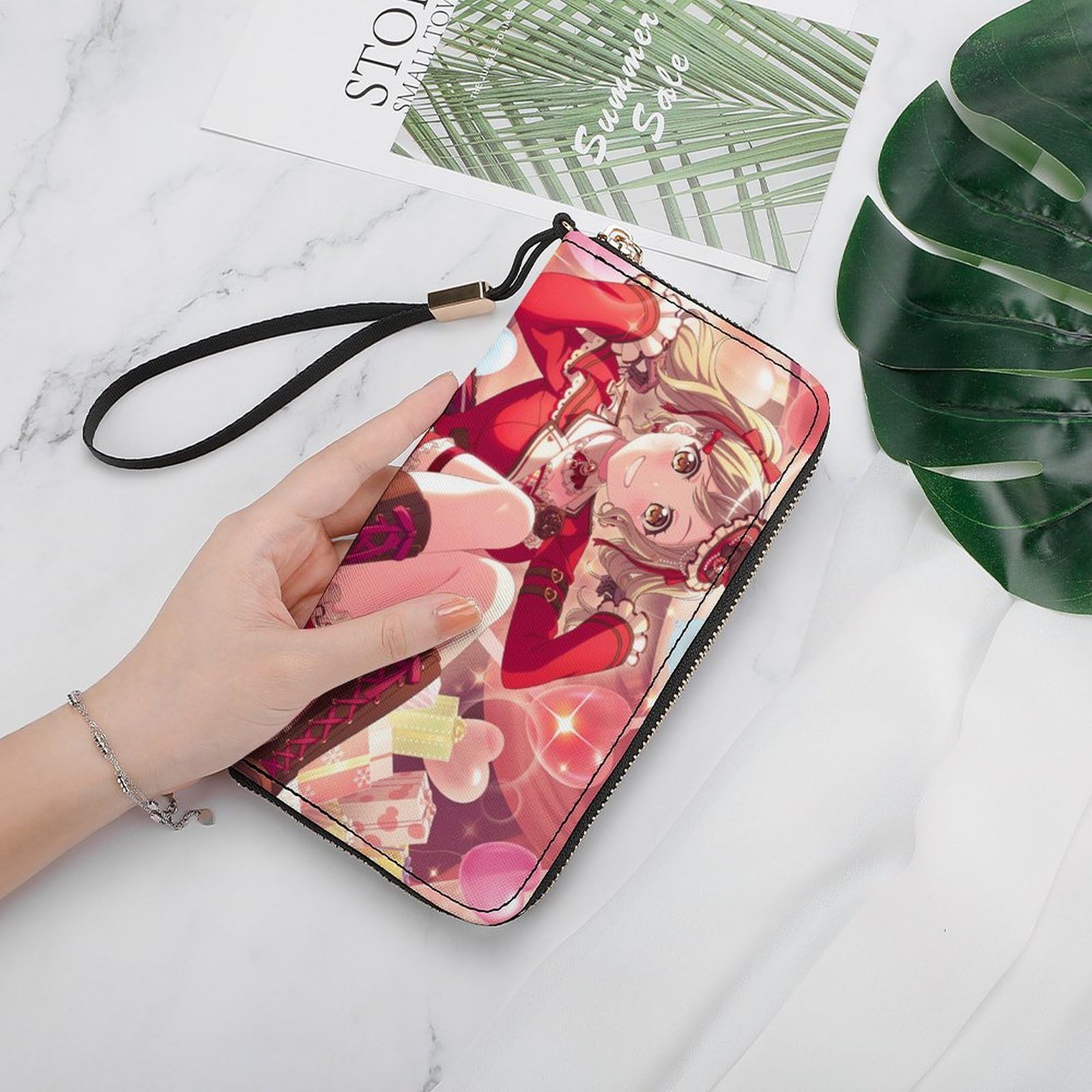 Amazon.co.jp: バンドリ 市ヶ谷有咲 財布 メンズ 長財布 財布 薄型