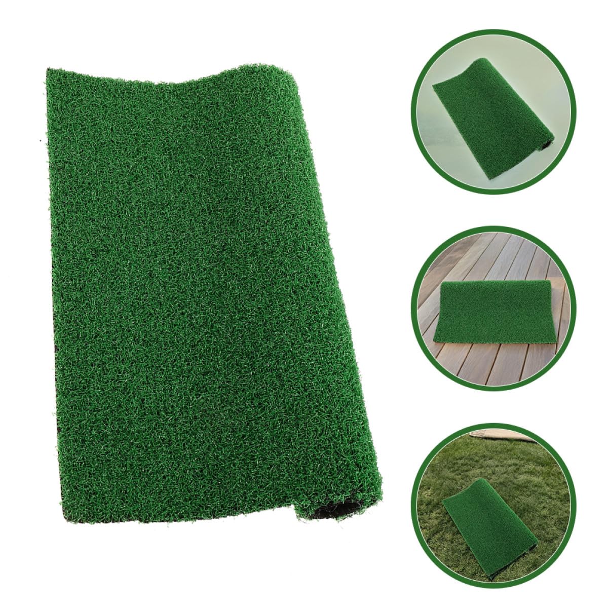 ULTECHNOVO Plataforma de Césped Sintético para Tortugas 60x35 Cm, Alfombra Realista para Hábitat de Reptiles, Rampa Fácil de Escalar y Zona de Descanso para Acuarios y Terrarios