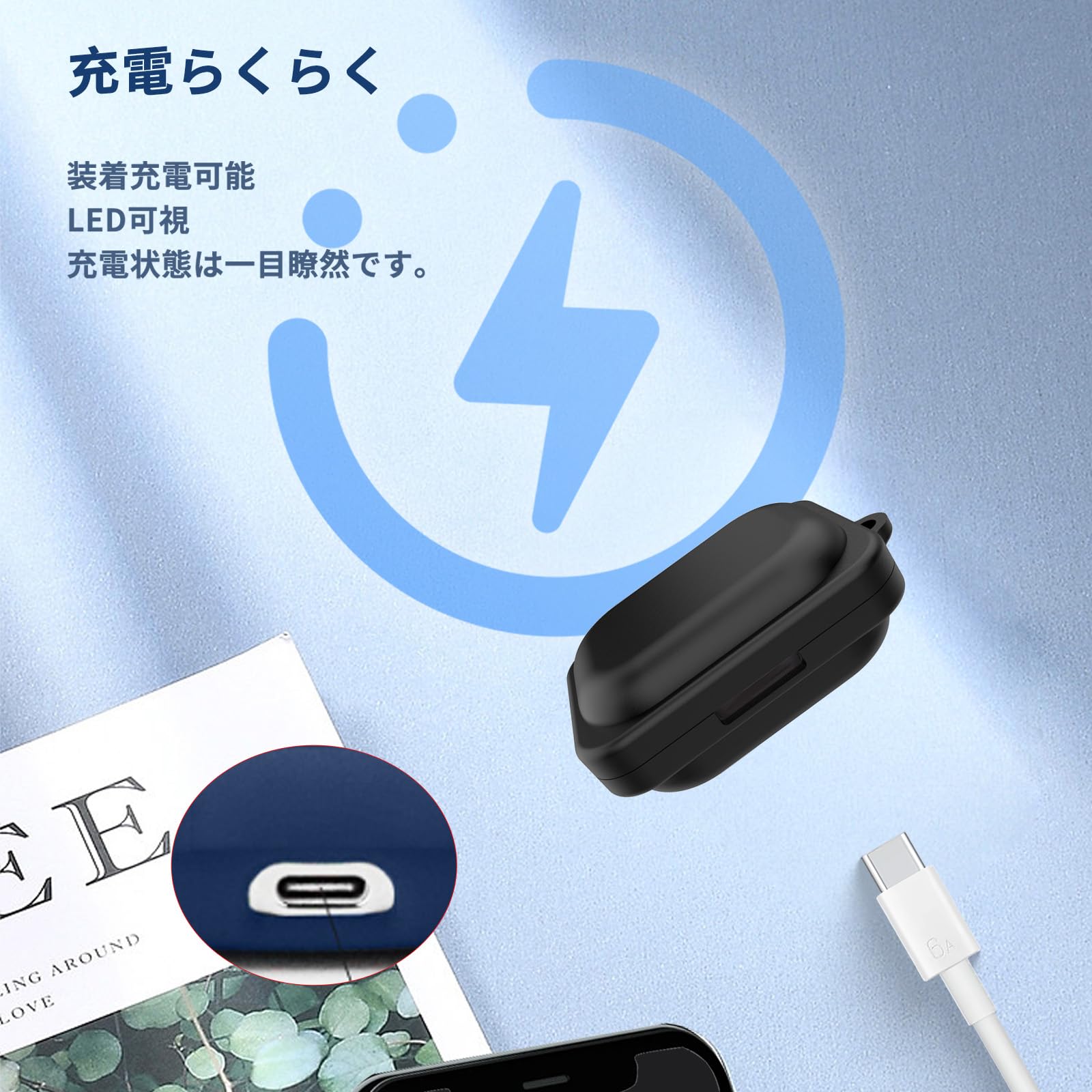 Amazon | Nothing Ear (a) 用 ケース カバー 【NOUKAJU】 ワイヤレス