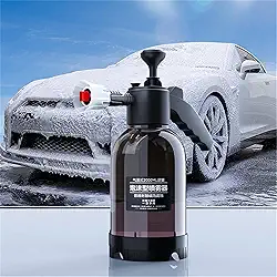 Pulverizador de Espuma com Bomba de 2l, Ideal Para Lavagem de Carros e Motos, Pulverizador de Plantas (Preto)