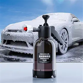 Pulverizador de Espuma com Bomba de 2l, Ideal Para Lavagem de Carros e Motos, Pulverizador de Plantas (Preto)