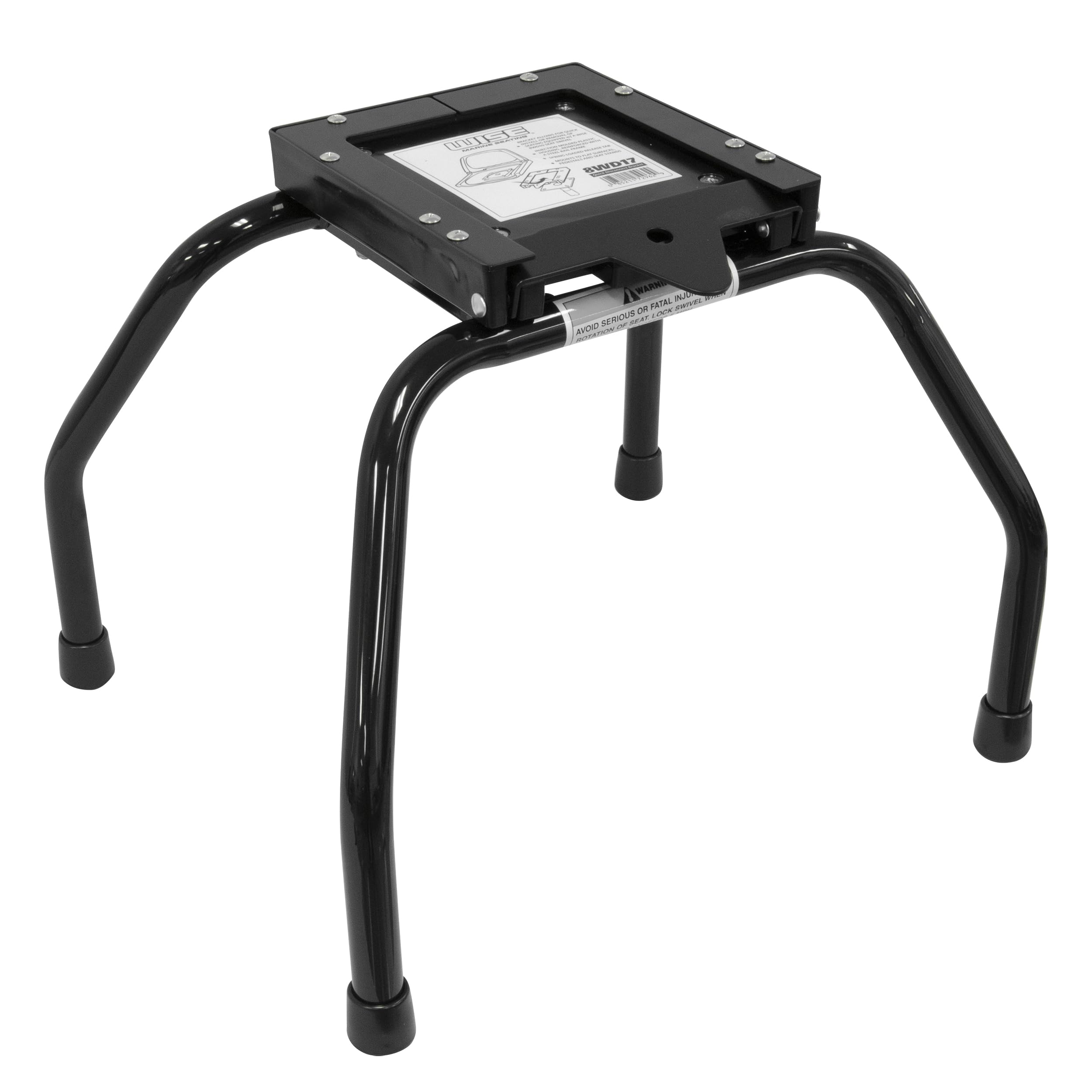 Wise 8WD1174 Portable Seat Stand with 8WD17 Quick Release Bracket, Black Powder Coat Finish