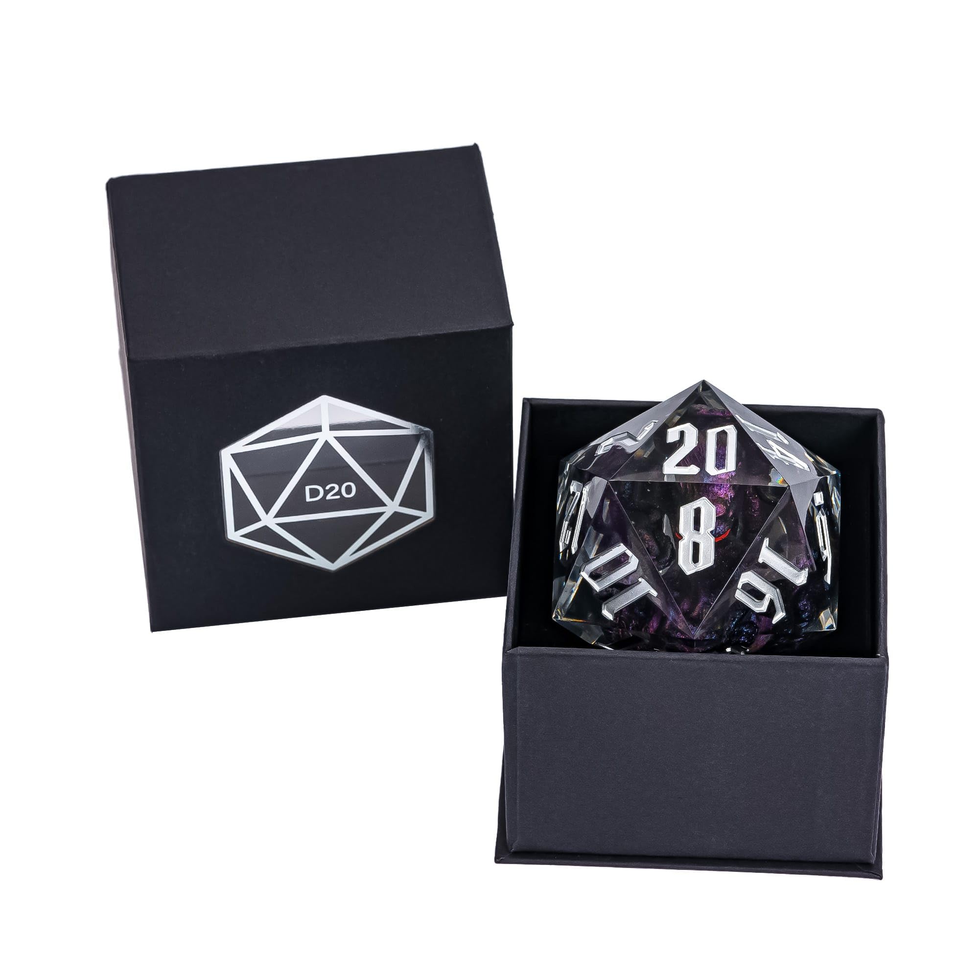 Cusdie Large D20 Dice 55mm with Sharp Edges, D&D 20 Sided Dice - Image 2
