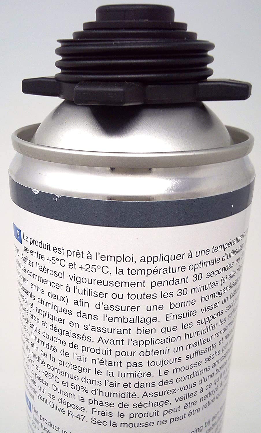 Espuma expansiva de poliuretano 695 ml – Lote de 12 espumas de poliuretano multiusos + 1 pistola + 1 limpiador – Especial para obras – Calidad profesional