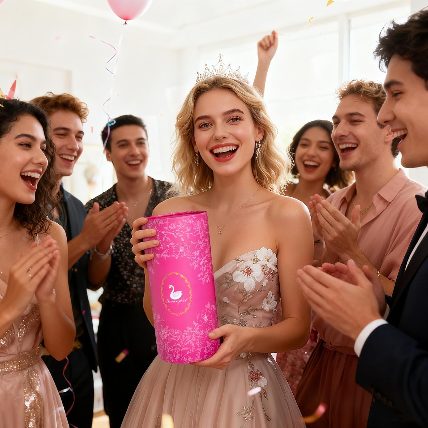 Personalized Wine Glass with Compact Mirror Gift for Women, Monogrammed A–Z Initial Wine Glass, Custom Wine Gifts for Her, Birthday Gifts for Mom, Sister, Friend, Christmas, Anniversary Presents - Image 7