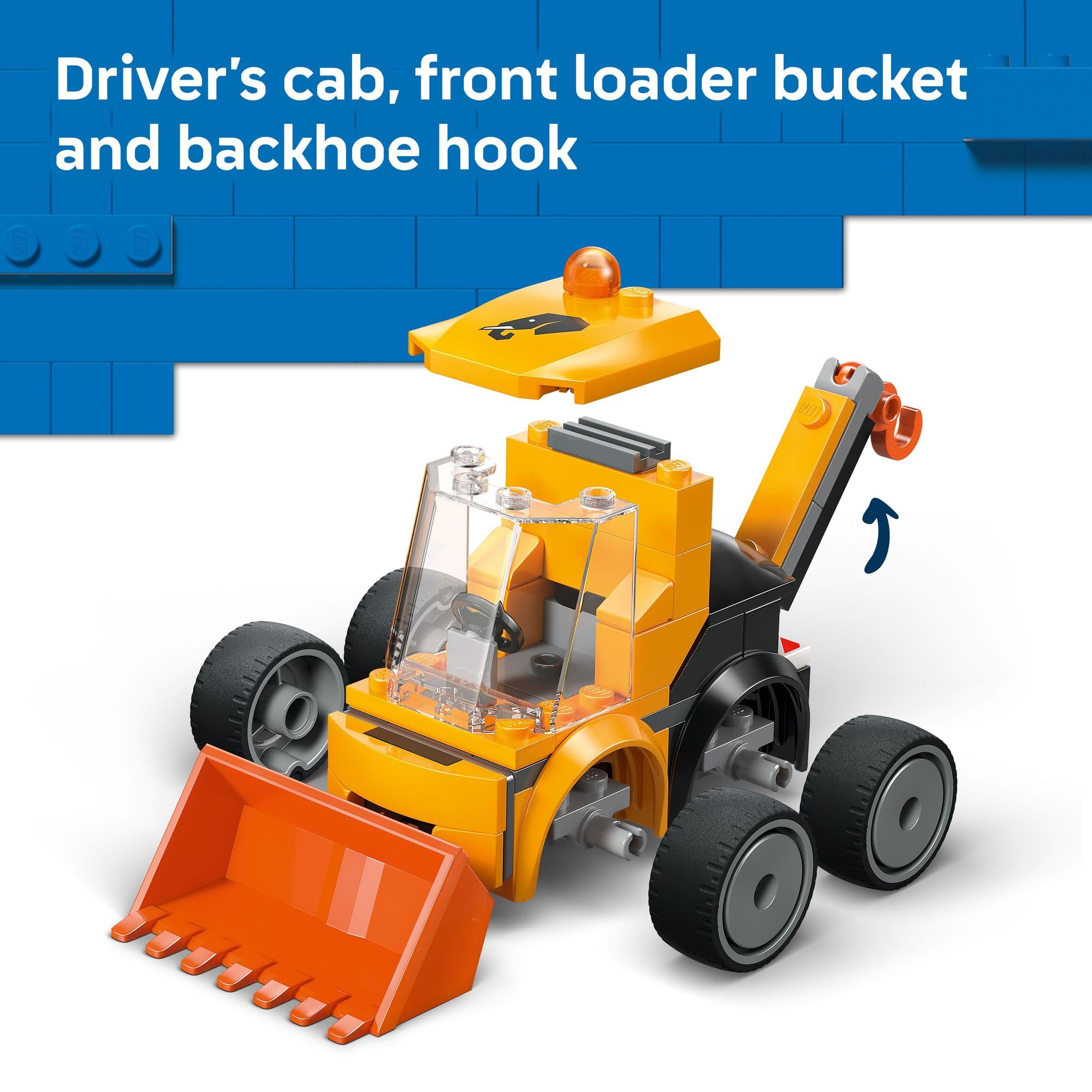 Amazon.com: LEGO City Rides – Construction Loader 60483 | Building