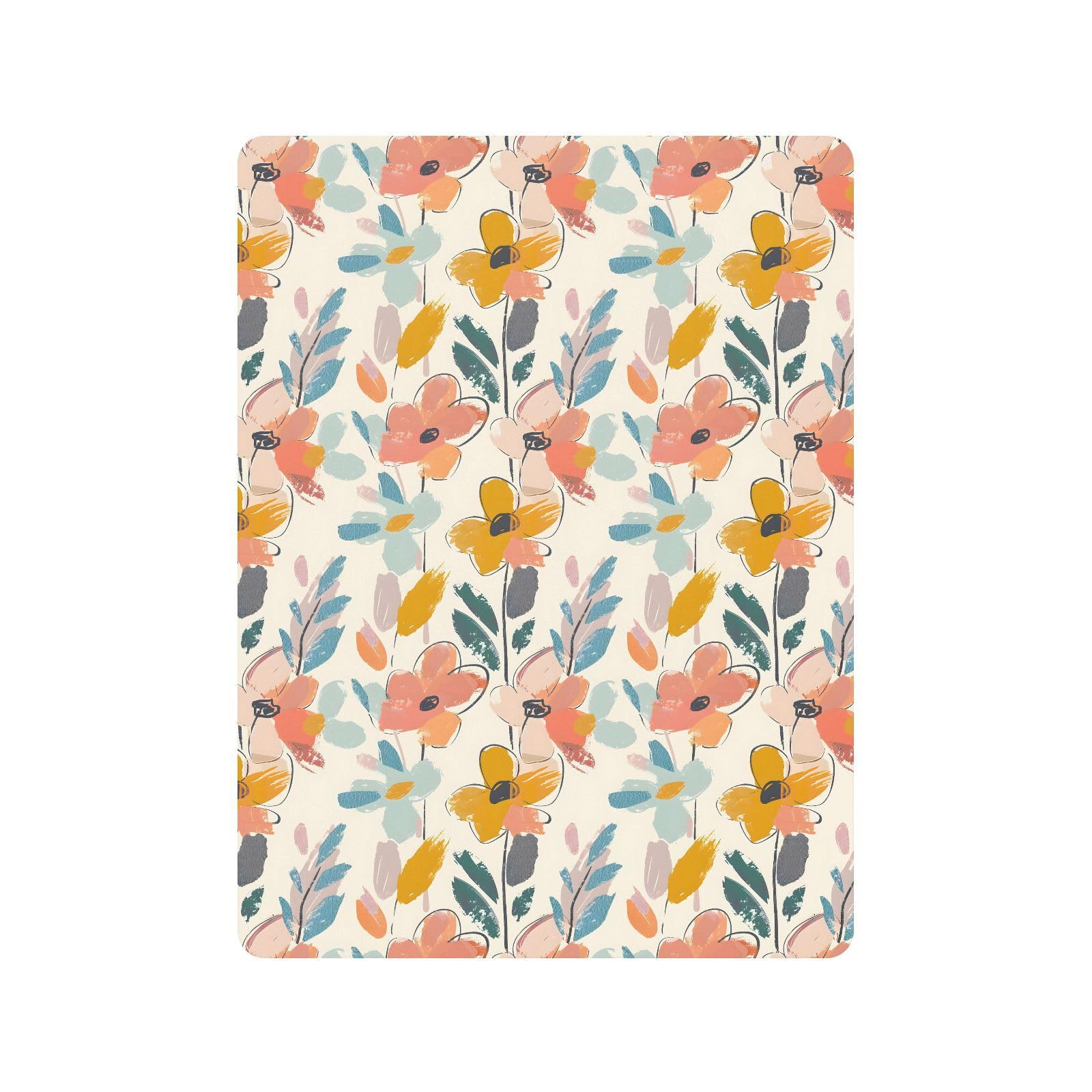 Drap-housse pour berceau de bébé à fleurs colorées pour garçons et filles - 71,1 x 132,1 cm