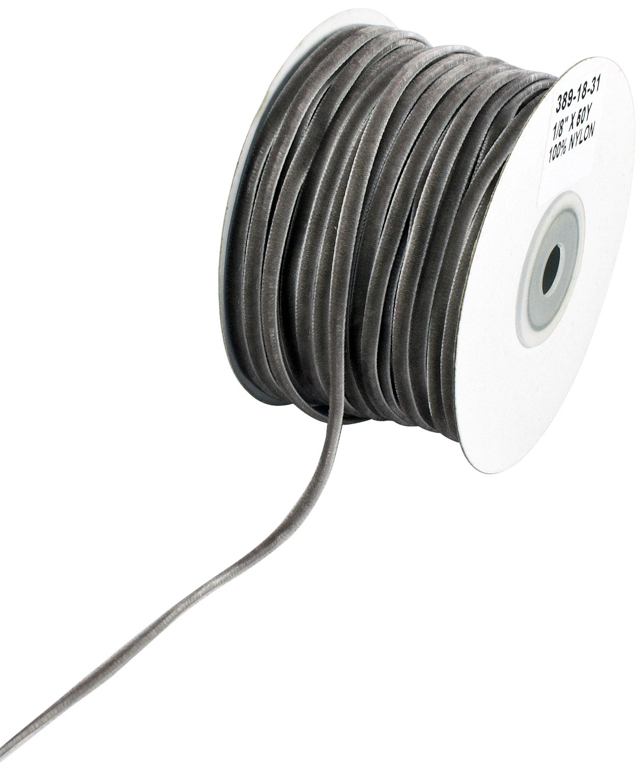 1/8-Inch Wide Ribbon, Silver Velvet