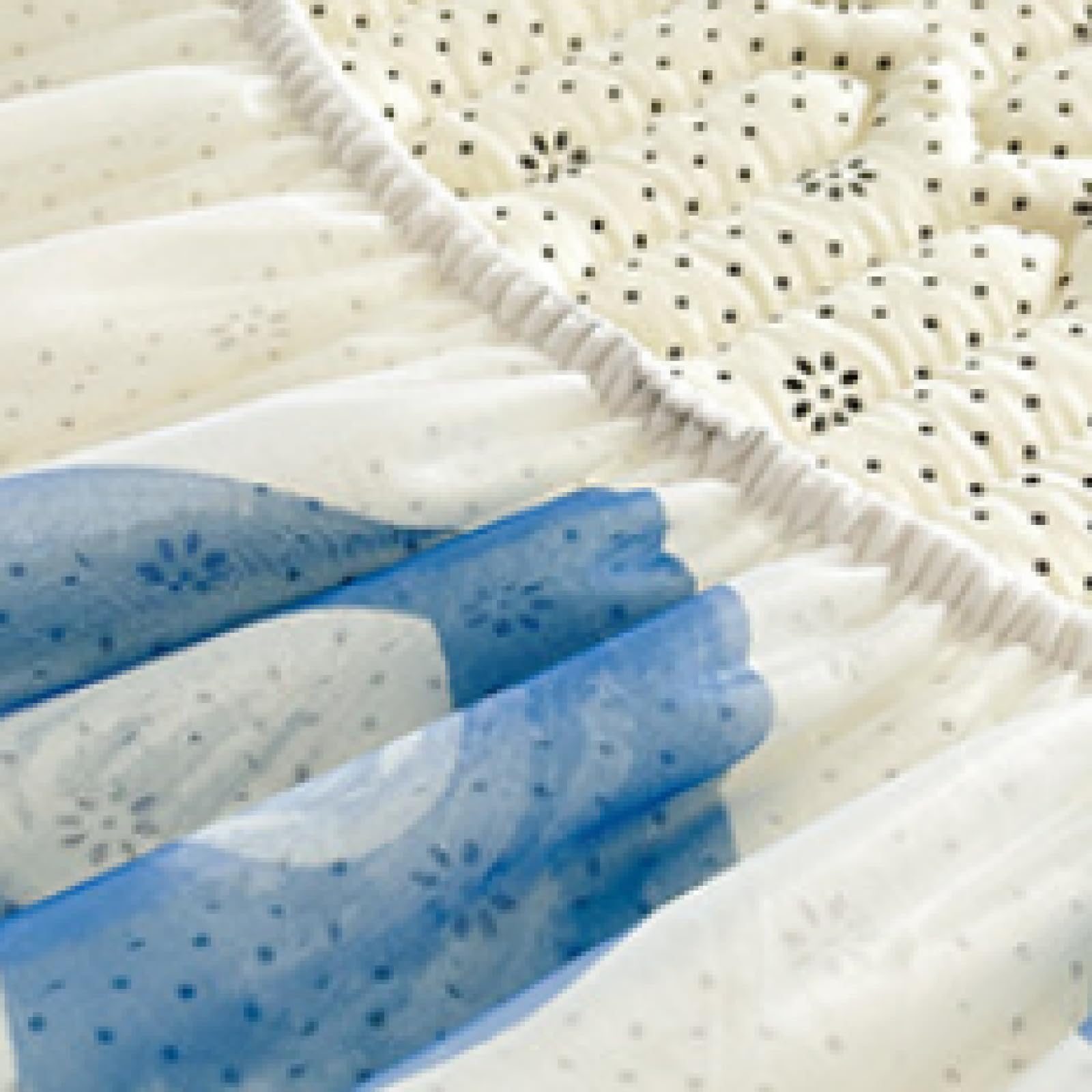 FCLDESHOP Spannbetttuch Wasser,Sommer Cool Feeling Ice Silk Lace Latex Bettlaken, Kinderzimmer Animal Print Fruit Matratzenschoner Kissenbezug, blau, 90 * 200 cm (3 Stück)