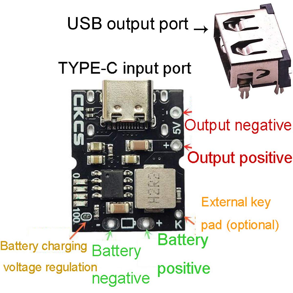3x 5V 2A Li-Akku-Boost-Modul Mit USB-C – Lade- & Entladefunktion, 4-fach Schutz – Ideal Für DIY-Projekte & Powerbanks