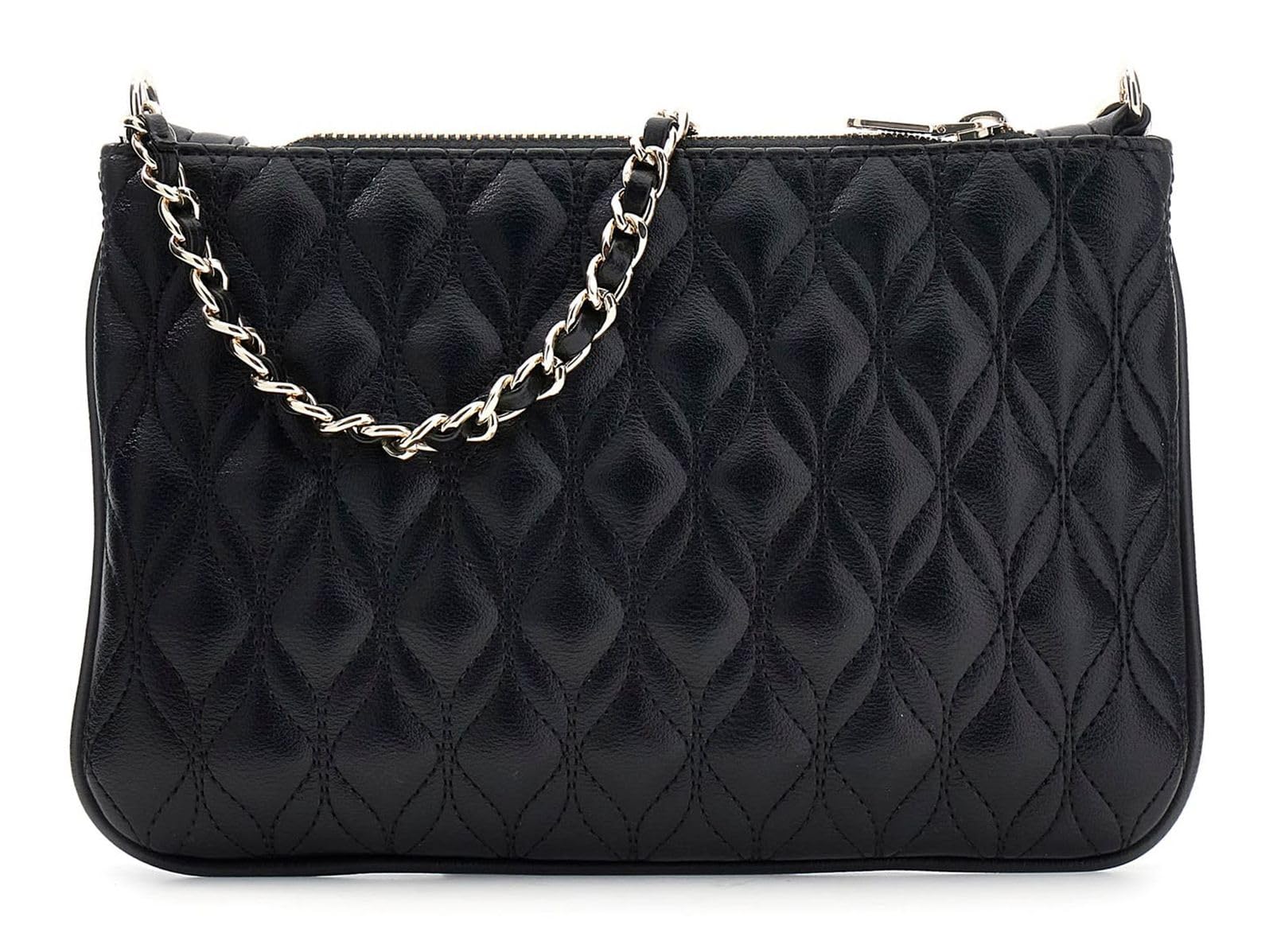 GUESS Handtasche Utensilientasche Maxine Quilted Flat Pouch Black schwarz