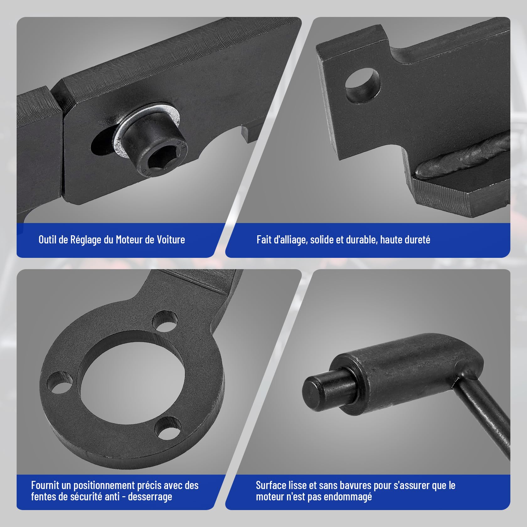 CarBole Kit d'outils pour Courroie de Distribution, pour PureTech EB0 EB2 | OEM 0109-2A pour Citroën Peugeot Opel 1.0/1.2 VTi VVT/GDI PureTech EB0/EB2, Kit d'outils de Calage du Moteu,Timing Moteur