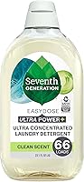 Vista 1 de Seventh Generation - Detergente para ropa EasyDose, 23 onzas (66 cargas), ultra concentrado, Power+, aroma limpio