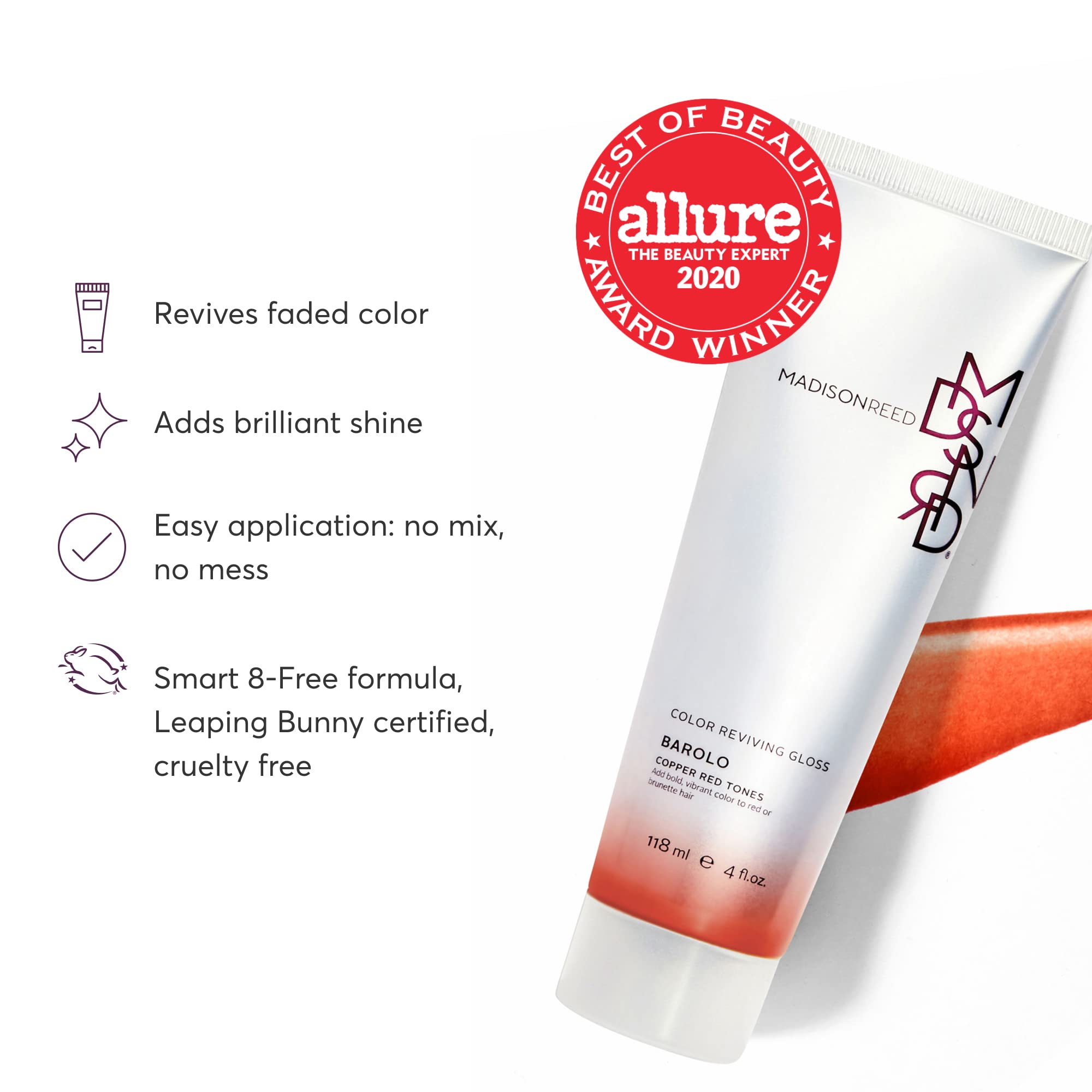 Buy Madison Reed Color Reviving Gloss, Barolo Red, SemiPermanent