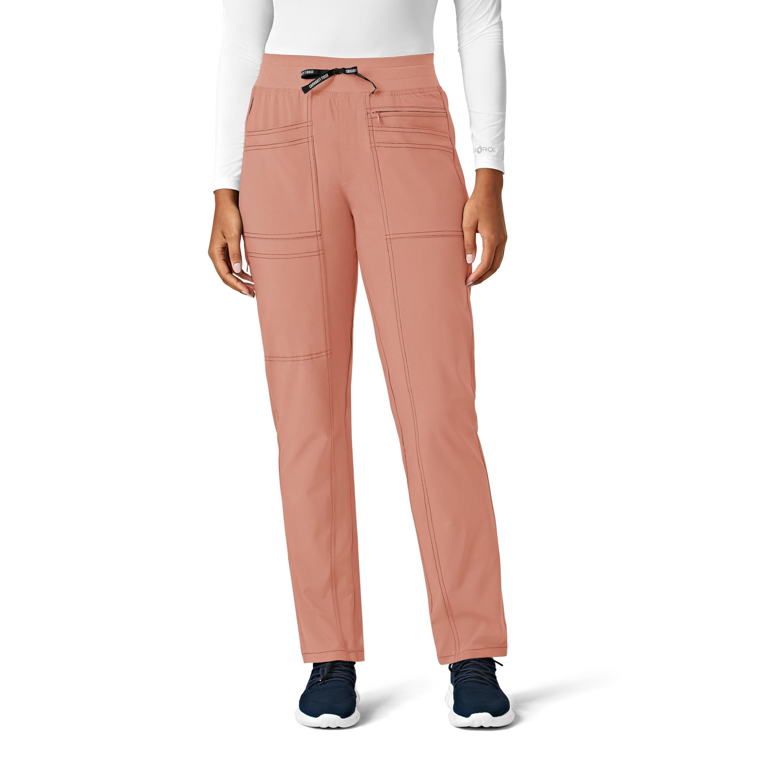 Cross-Flex Women's Slim Leg Scrub Pant, Mauve, XL