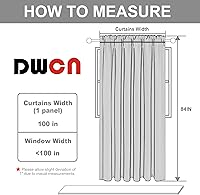 Vista 7 de DWCN Cortinas para puerta corrediza de patio - Cortinas extra anchas para puerta de vidrio, panel de cortina divisora de habitación con privacidad