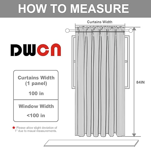 Miniatura 7 de DWCN Cortinas para puerta corrediza de patio, cortinas extra anchas para puerta de cristal, divisor de habitación, panel de cortina térmica opaca