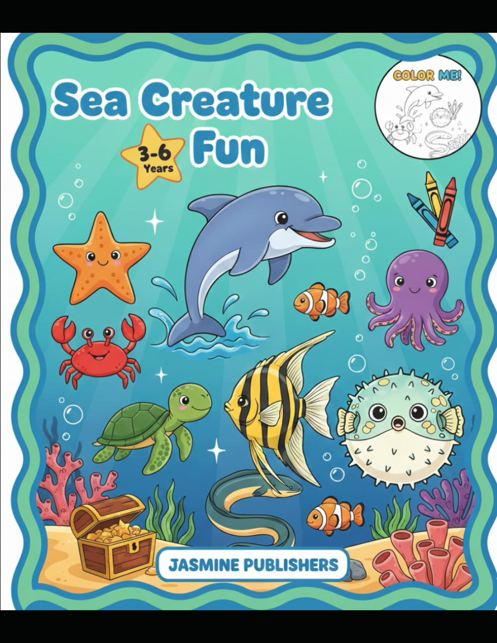 Ocean Scene: Coloring Book for Adults and Kids, Bold and Easy Designs for Relaxation with Sea Life (Bold & Easy Coloring)