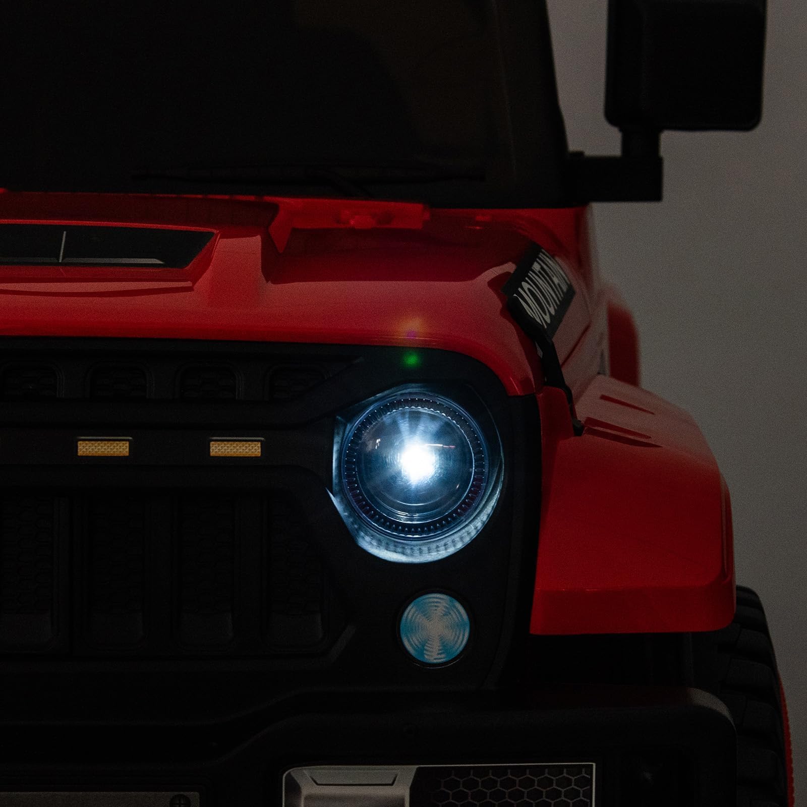 Coche Eléctrico para Niños 12V, Carro Eléctrico Infantil con Mando Control Remoto, Suspensión de Muelles, 3 Velocidades, Luces LED, Música, Bocina, Juguete Regalo para Niños de 3+ Años, Rosa