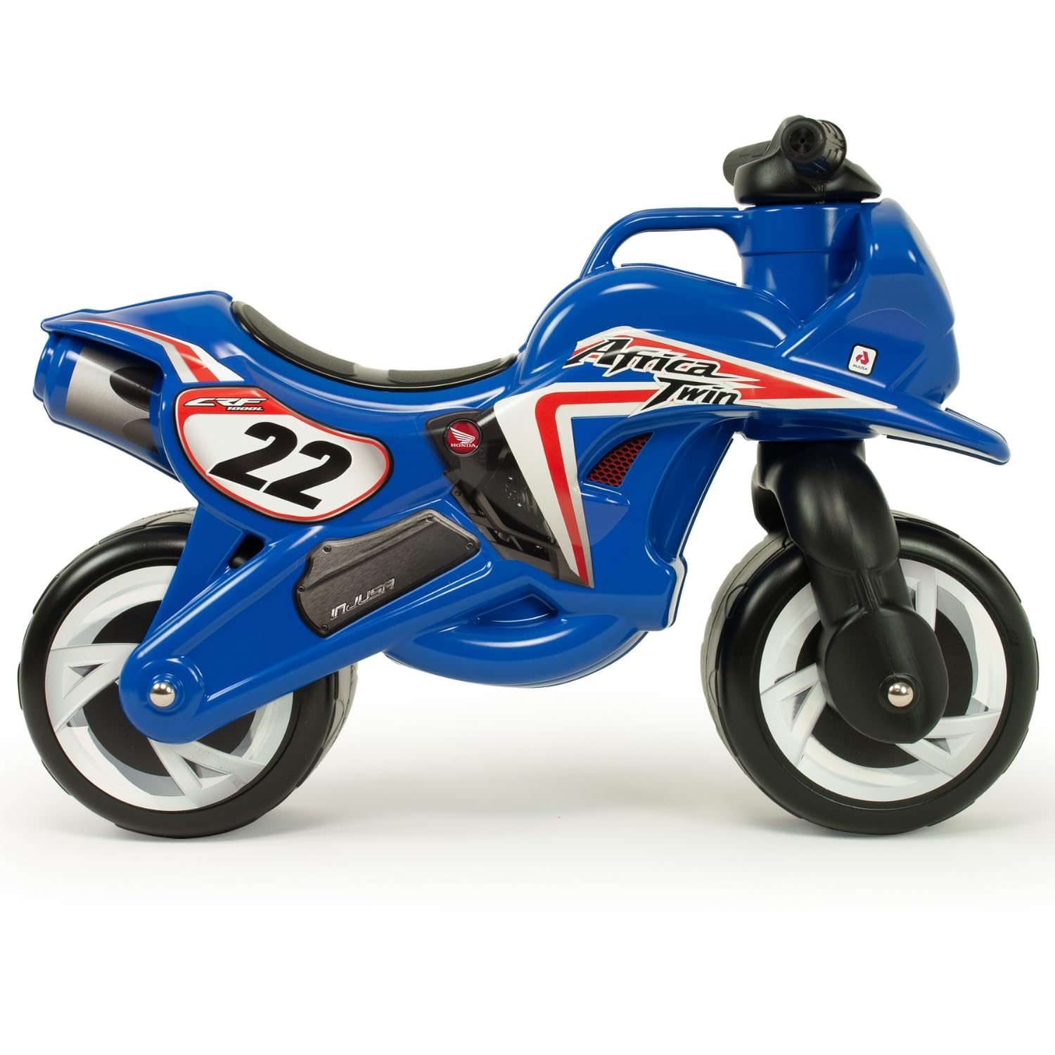 Laufrad Honda Africa Twin für Kinder ab 18 Monaten ohne Pedale mit Breiten Rädern ergonomischem Design und Tragegriff by INJUSA