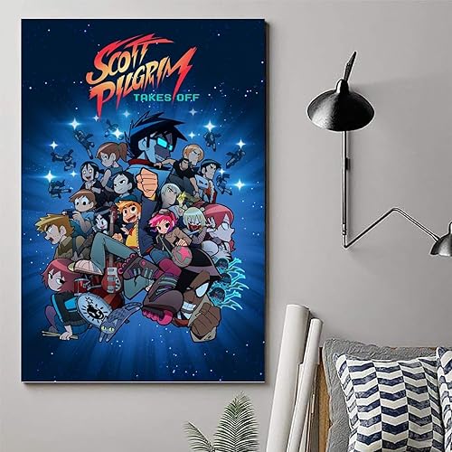 Miniatura 6 de MAIX Scott - Póster de peregrino con texto en inglés "Takes Off", póster para decoración de dormitorio, 12 x 18 pulgadas (11.8 x 17.7 in), estilo