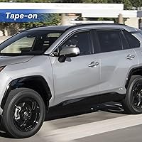 Vista 31 de Viseras de ventana in-Channel, protectores contra la lluvia para 2011-2023 Dodge Charger, visores de ventilación de ventana con deflectores