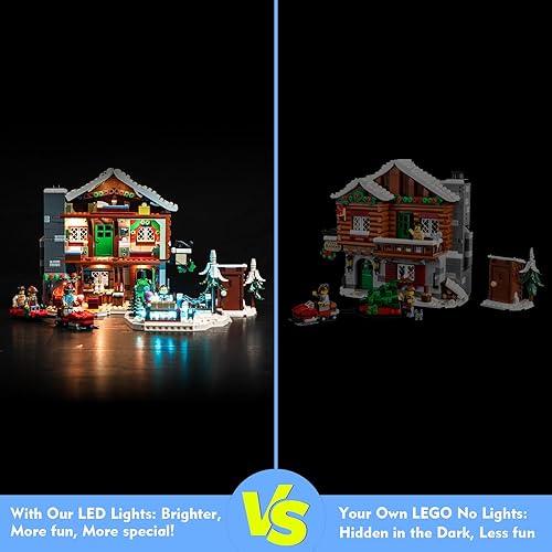 Miniatura 3 de VONADO Kit de luces LED para Lego Alpine Lodge 10325, accesorios de iluminación creativa compatibles con Lego 10325 juego de construcción (solo
