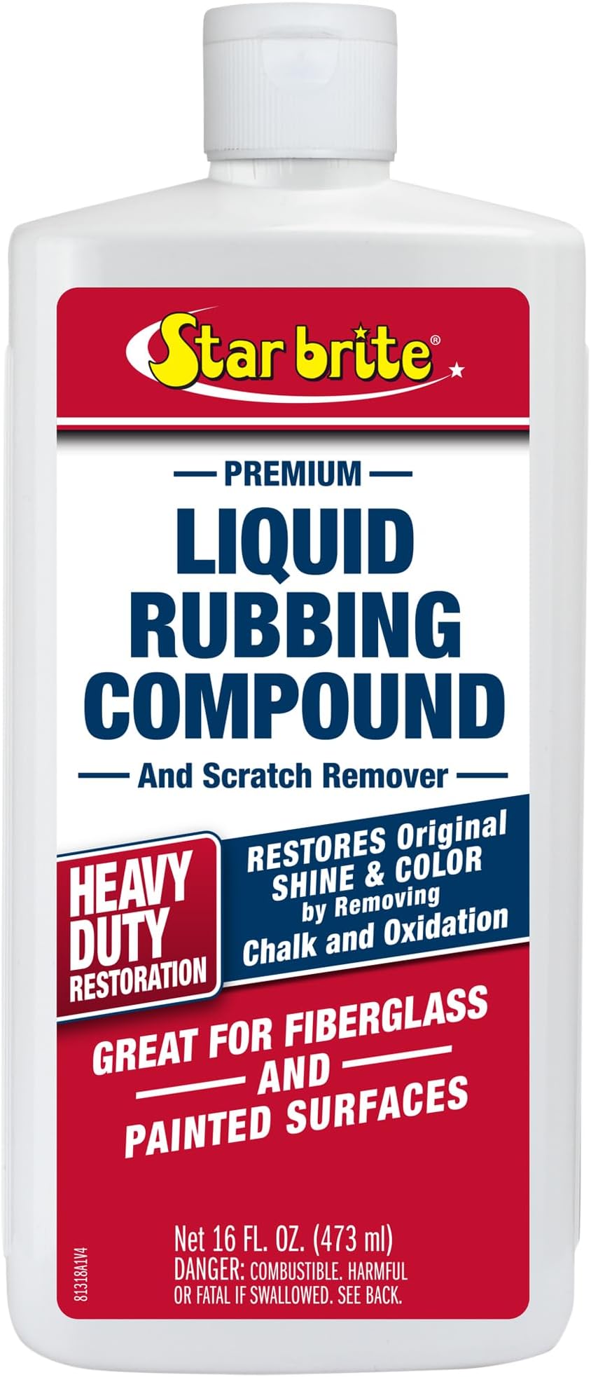 Liquid Rubbing Compound 16 oz. Oxidation & Scratch Remover