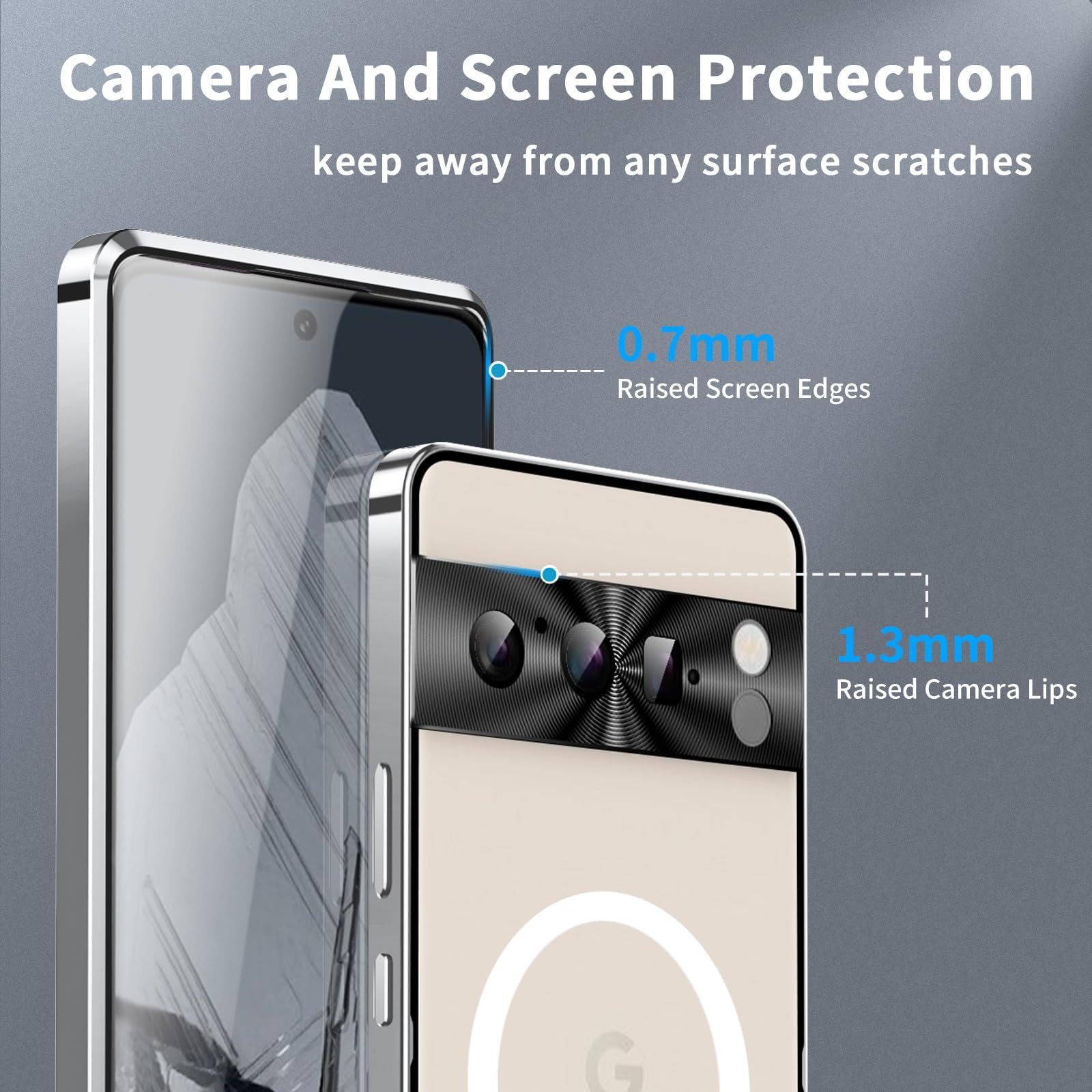 Etui do Google Pixel 9/9 Pro/9 Pro XL, kompatybilne z MagSafe, ultracienkie, lekkie, galwanizowane aluminium, metalowe, półprzezroczyste, matowe etui na tył PC, 9Pro, złote