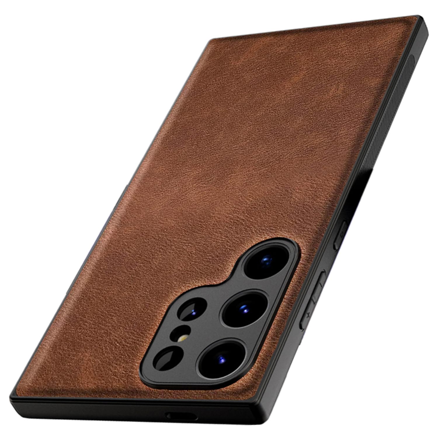 Kapa Tux Leather Back Cover for Samsung Galaxy S24 Ultra | Slim Shockproof Camera Protection Bumper Case (Brown) (B0CQM2R2F8) Amazon Price History, Amazon Price Tracker