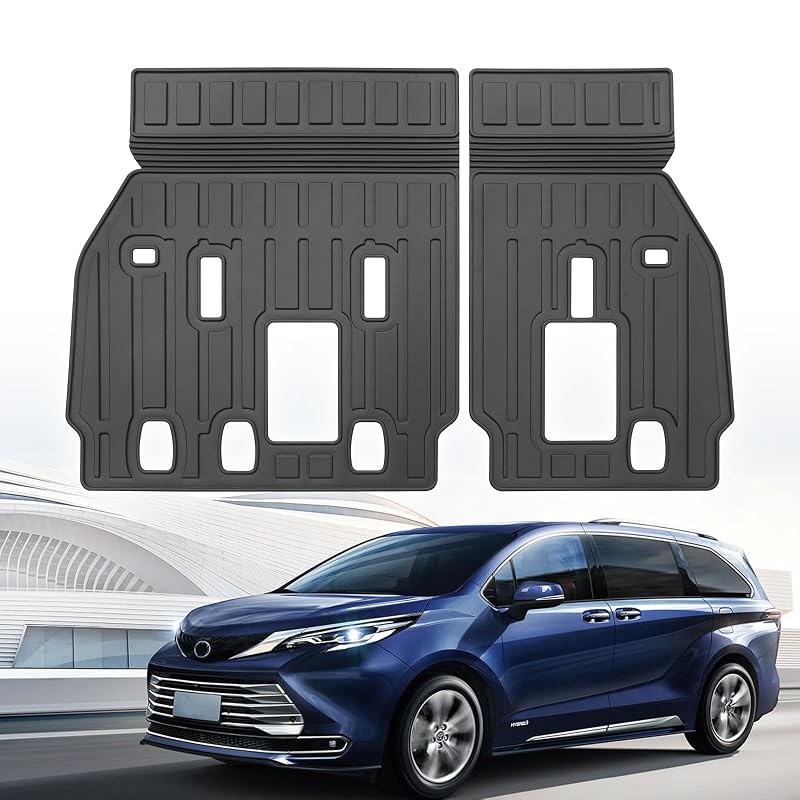 Tapete para Encosto do Banco Traseiro Toyota Sienna 2021–2026 Yonugli em TPE