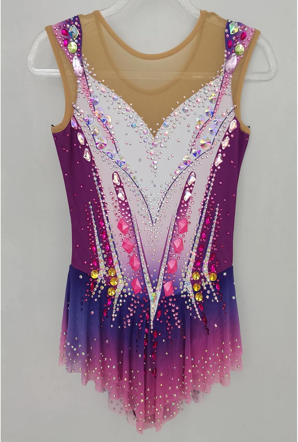 Purple Rhythmic Gymnastics Uniform Elegant and Comfortable Performance Wear for Rhythmic Gymnastics Enthusiasts