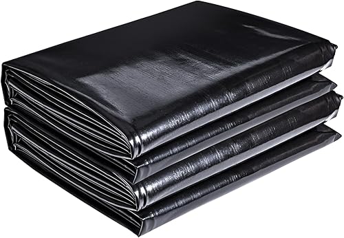 Miniatura 7 de ToLanbbt Revestimiento de estanque de 20 x 25.2 pies de polietileno de alta densidad para estanques, revestimiento de estanque preformado resistente