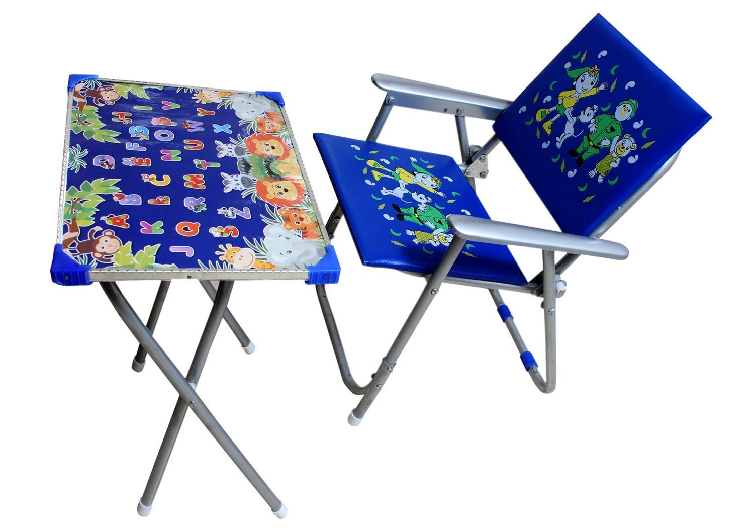 Hmart Kids Table Chair || New Printed || 4 to 10 Year Old Kids || Feel Comfortable || (Blue) || Big Size-image-15