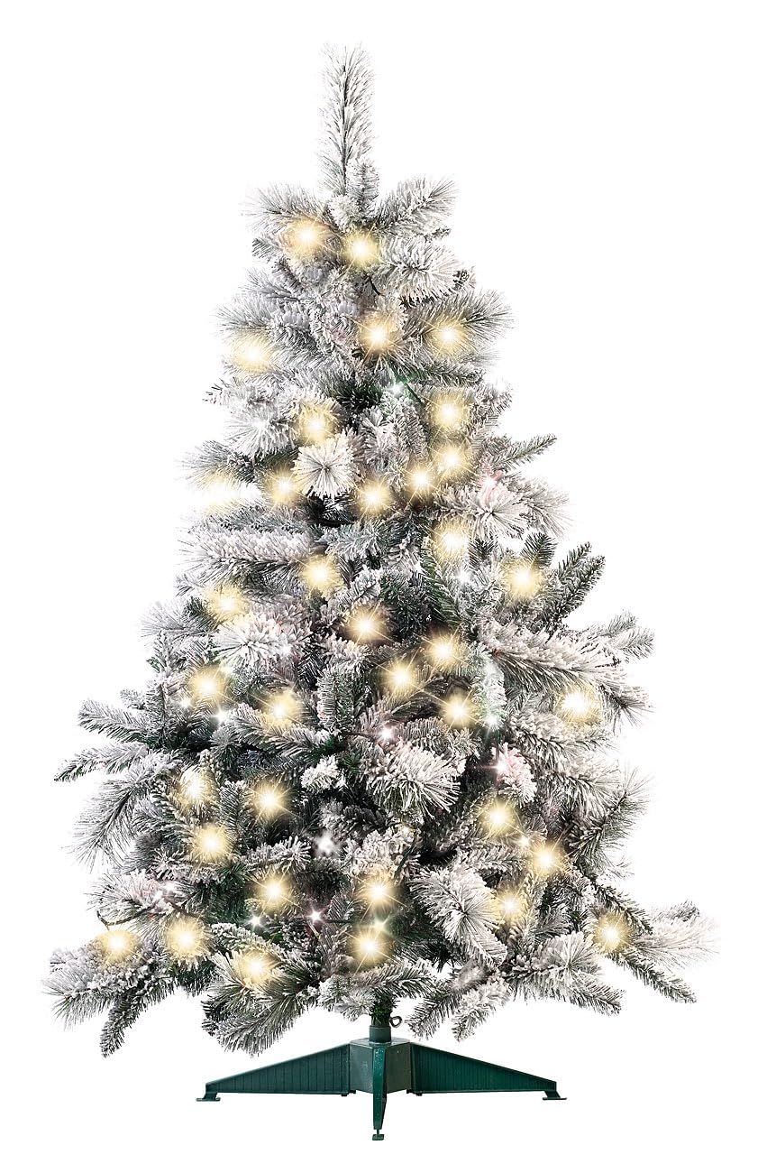Sapin de Noël enneigé avec 517 Branches - 300 LED - 180 cm [Infactory]