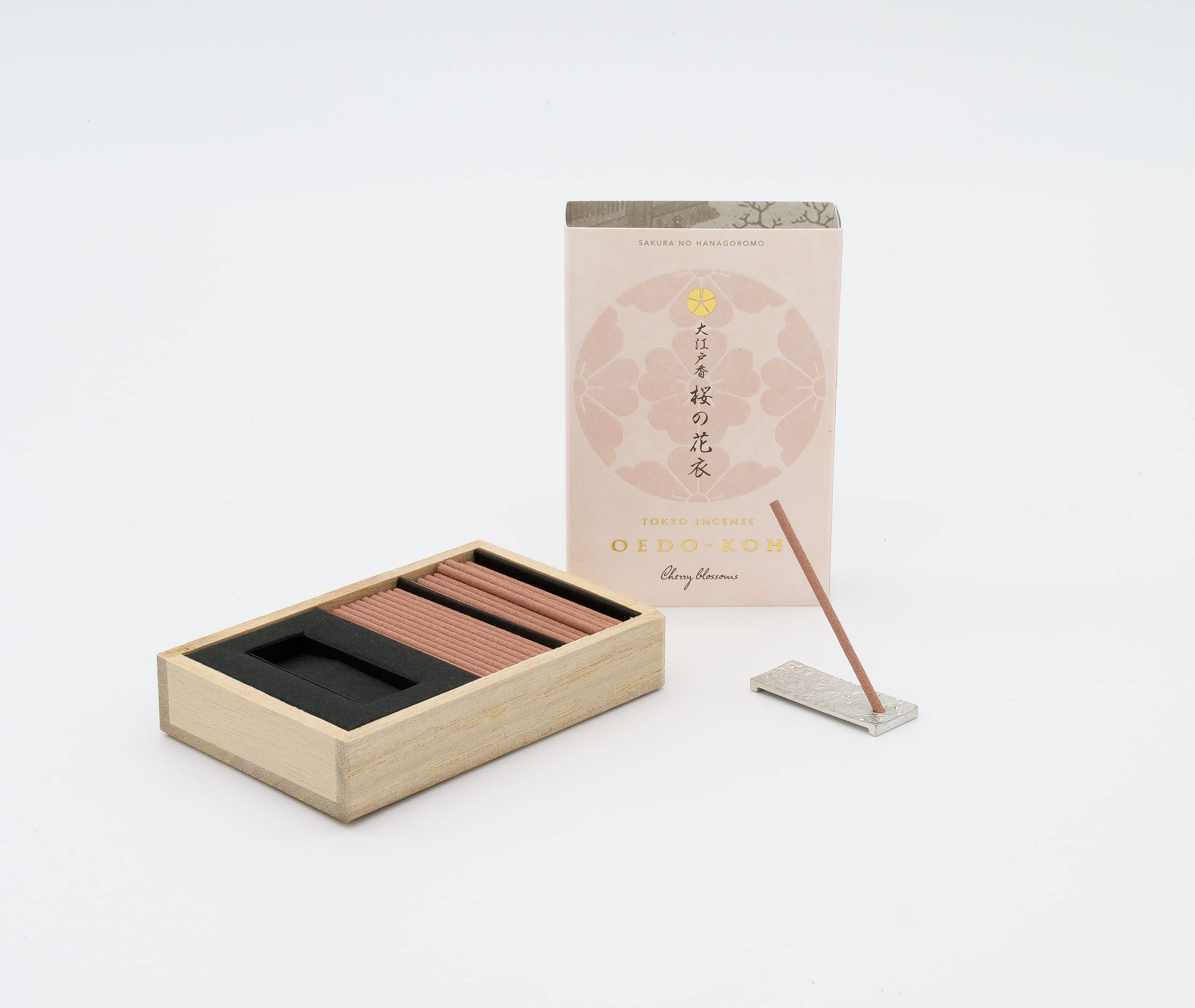 Nippon Kodo Oedo-KOH Cherry Blossom Japanische Weihrauchstangen & Halter-Set