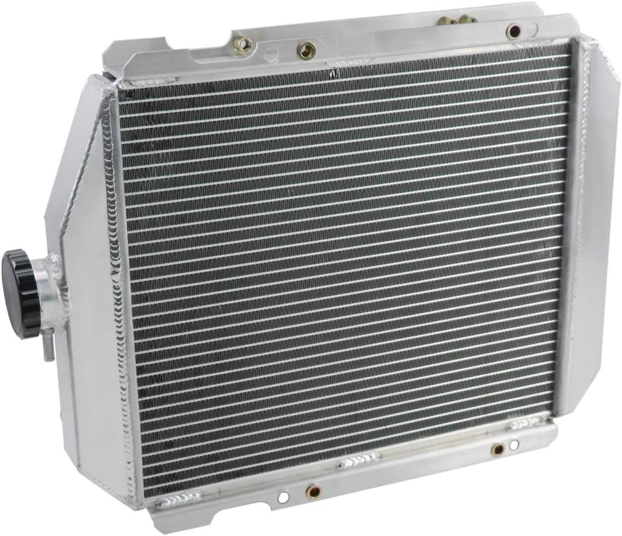 ECMRAD 2 Row Tractor Aluminum Radiator for John Deere 850 900HC 950 Replaces OE# CH19293,CH12622,CH14024