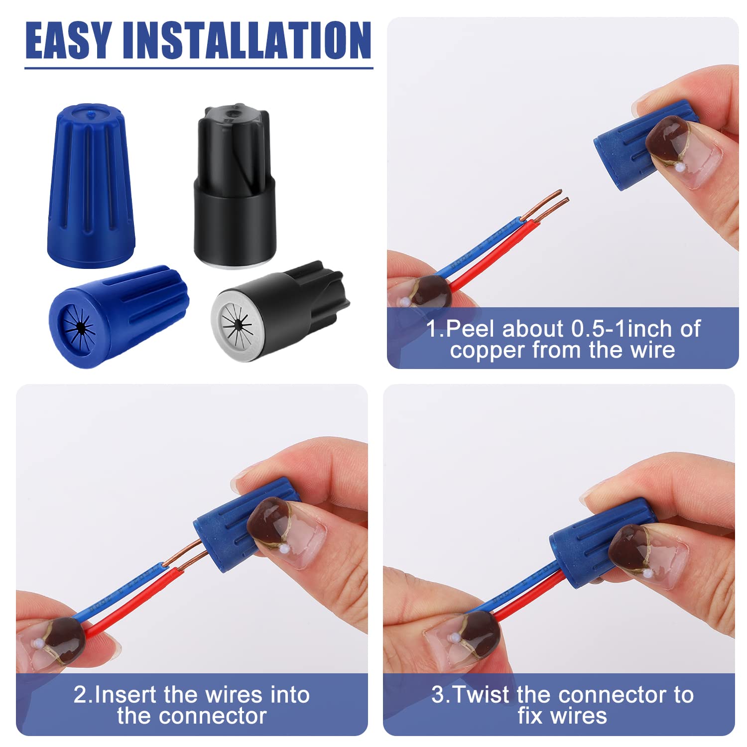 15 Tapas Termocontraíbles 13x30 Mm - Relación 2:1, Adhesivo Impermeable, Para Cables Eléctricos (negro)