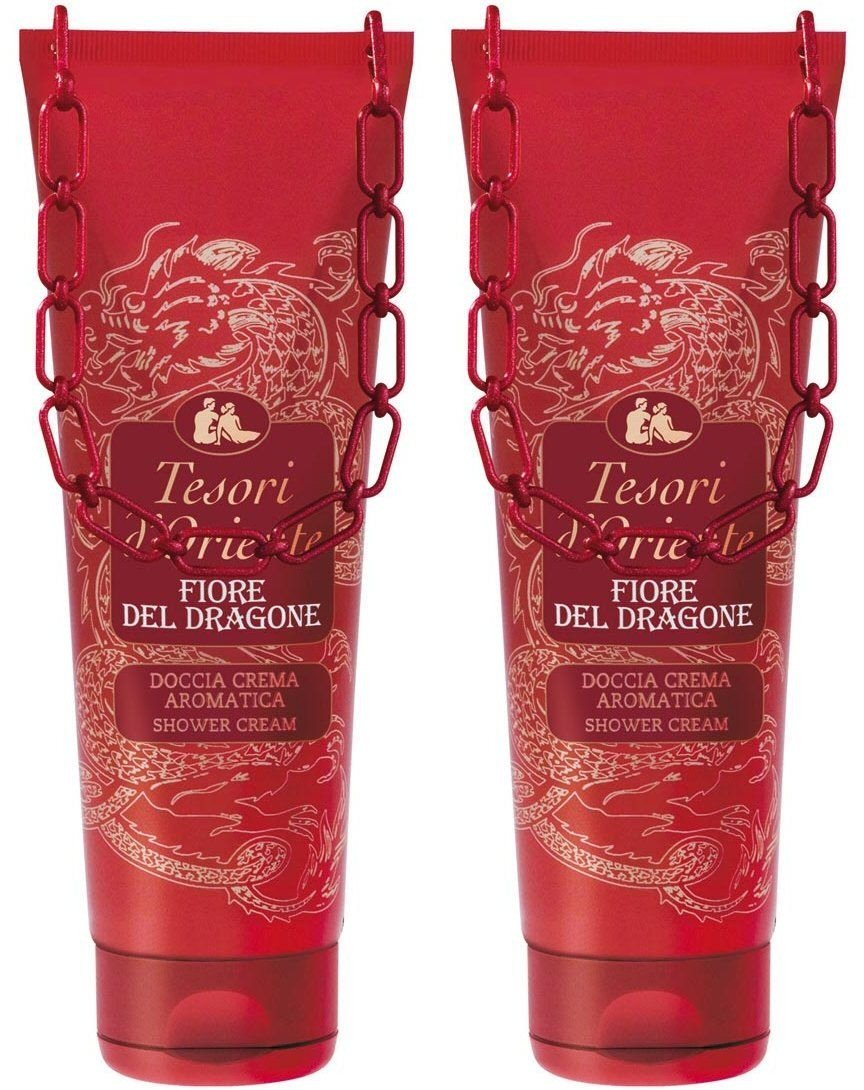 Tesori d'Oriente:"Fiore del Dragone" Shower Cream * 8.45 Fluid Ounce (250ml) Packages (Pack of 2) * [ Italian Import ]