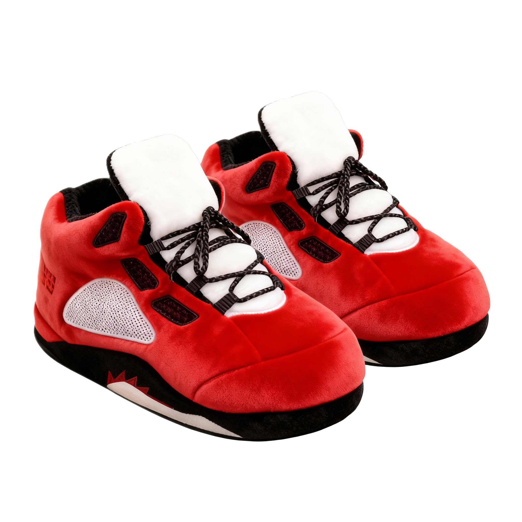 Mululian Unisex Cosy Trendy Big Sneaker Slippers Comfy Kicks Non Slip Sole Indoor House Plush Slippers - One Size Fits Most