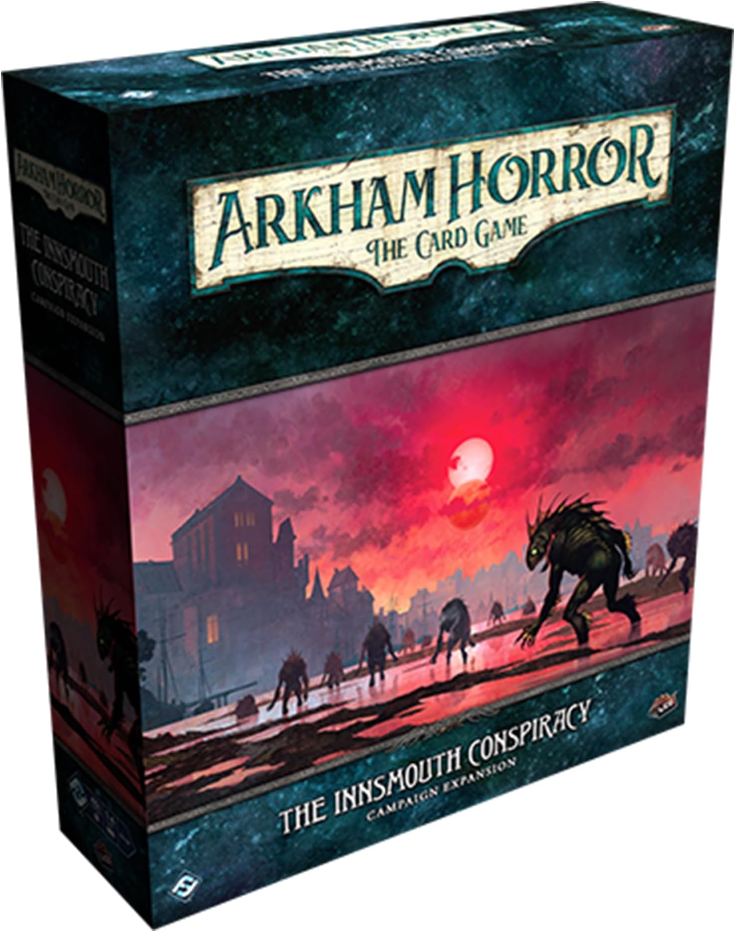 Fantasy Flight Games Arkham Horror The Card Game The Innsmouth Conspiracy Campaign Expansion - Exciting Flashback Mechanics! Cooperative LCG, Ages 14+, 1-4 Players, 1-2 Hr Playtime, Made