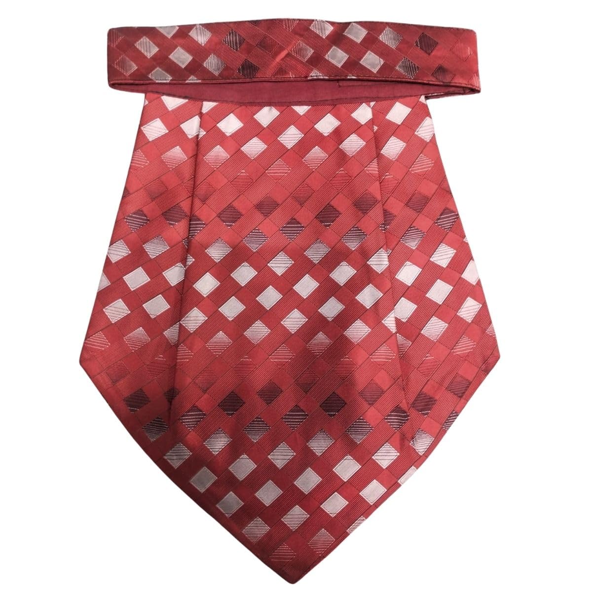 Mens Red Cravat | pack of 1 | Size -12 x 9 inches | tweed fabric | Microfiber | Superior finishing | Packaging – White box |-image-6