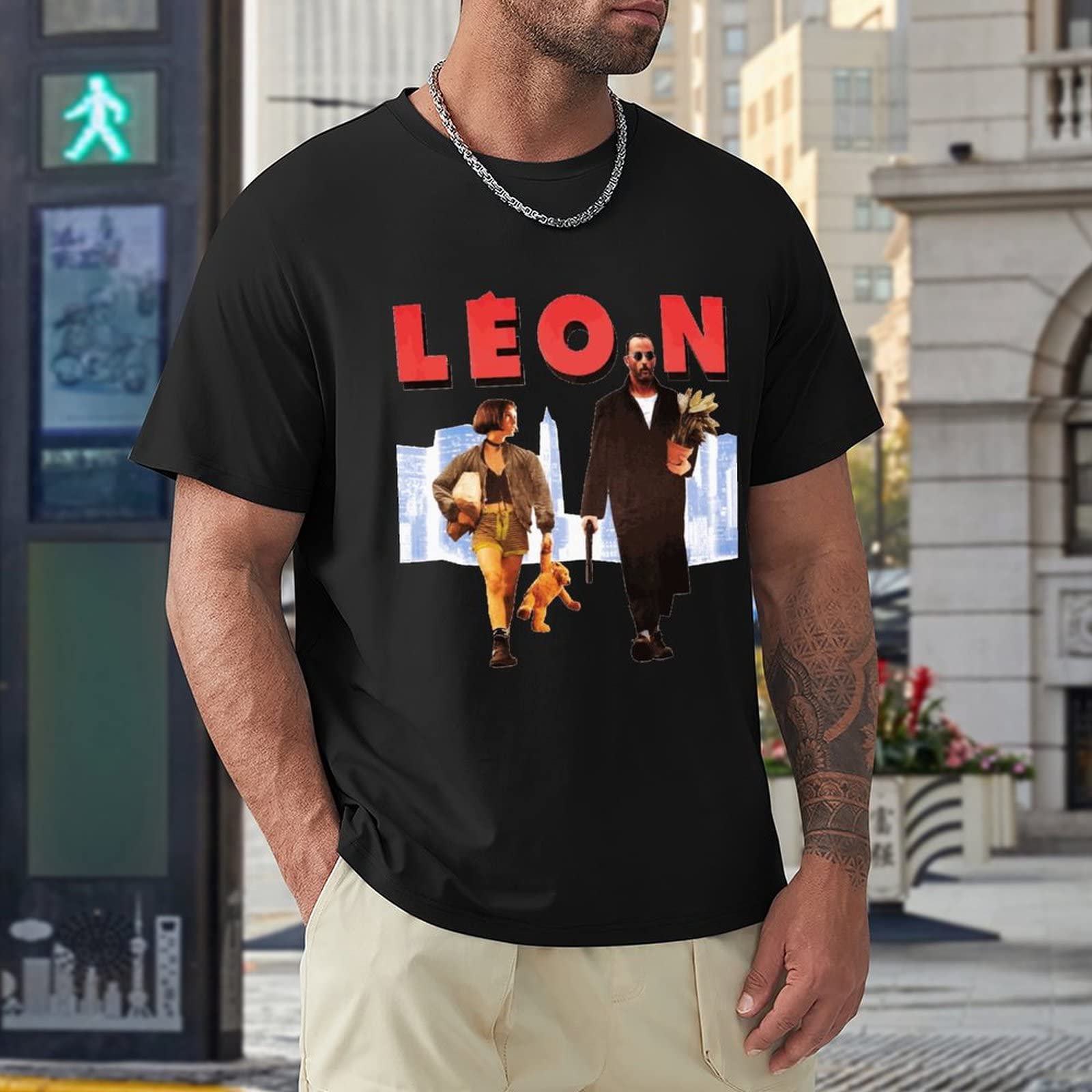 Amazon.co.jp: メンズ Tシャツ レオン マチルダ LEON 映画 半袖 